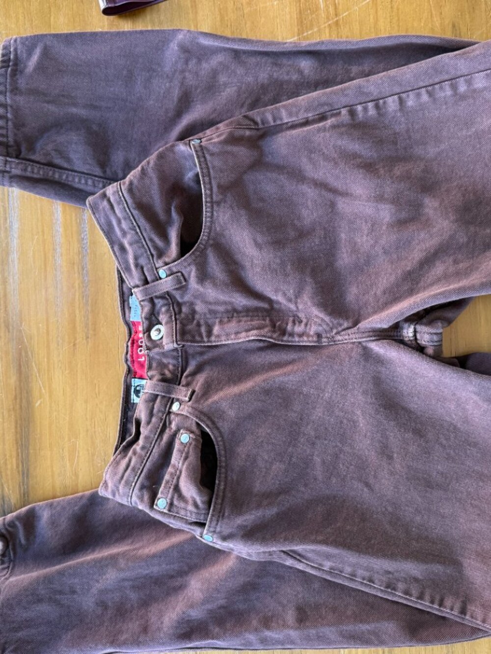 Levi's SilverTab Loose Brown Denim Jeans Size 5 JR